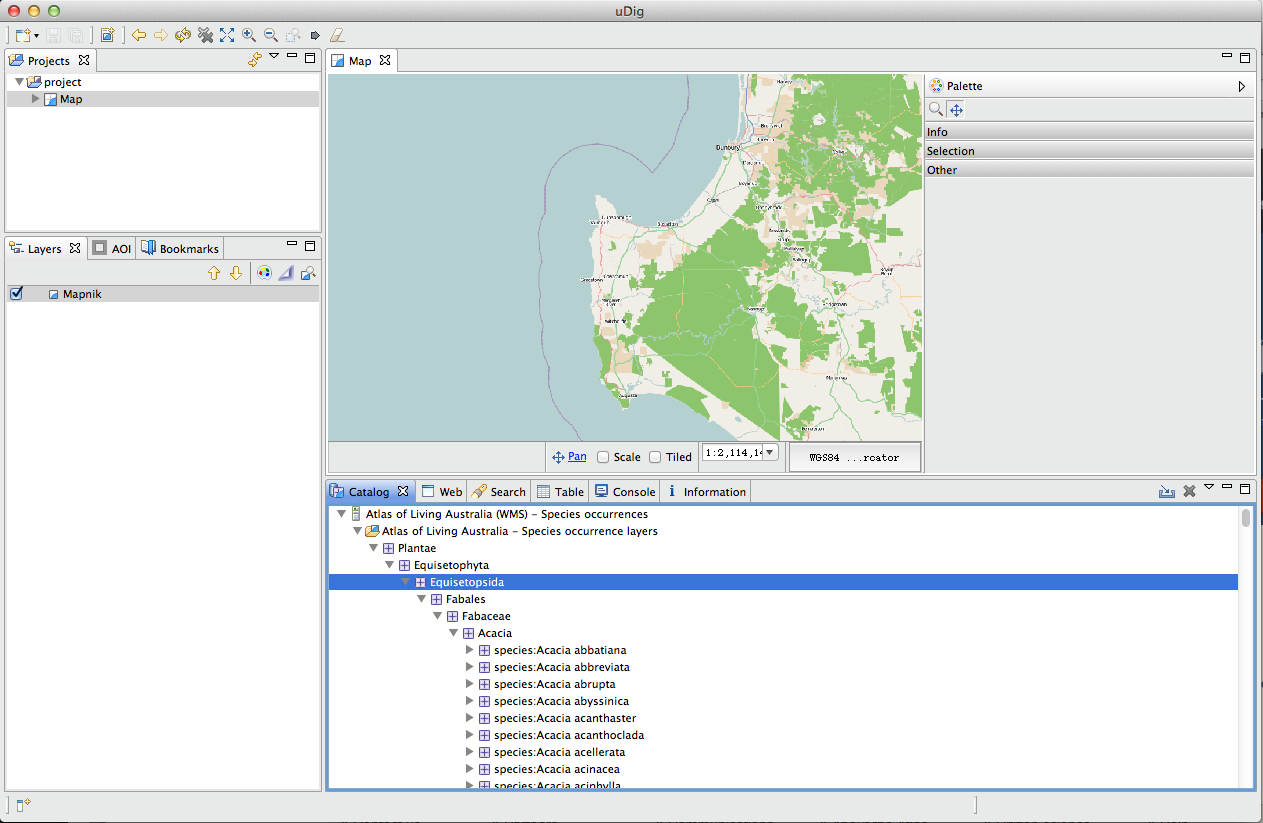 Screen Shot 2012-10-11 at 4.08.33 PM Species layer listing in uDIG
